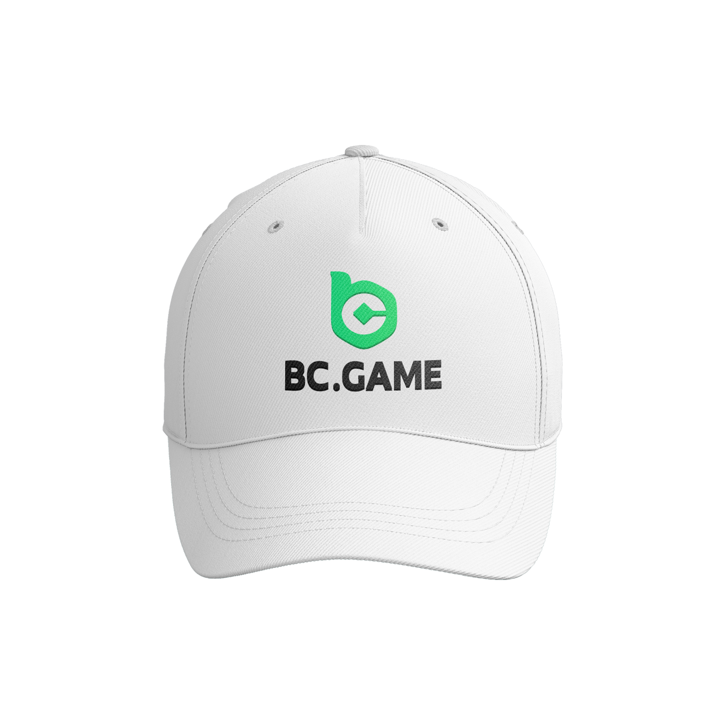 White Golf Cap with Logo and Letters