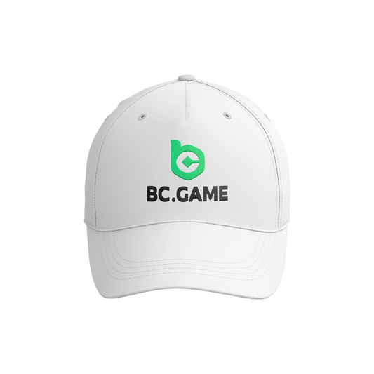 White Golf Cap with Logo and Letters